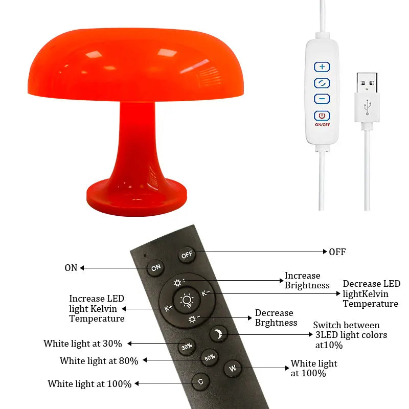 The Aura Mushroom Lamp